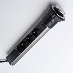 Pop-Up Stikk med USB – Nedfelt stikkontakt med 3 stikk og 2 USB